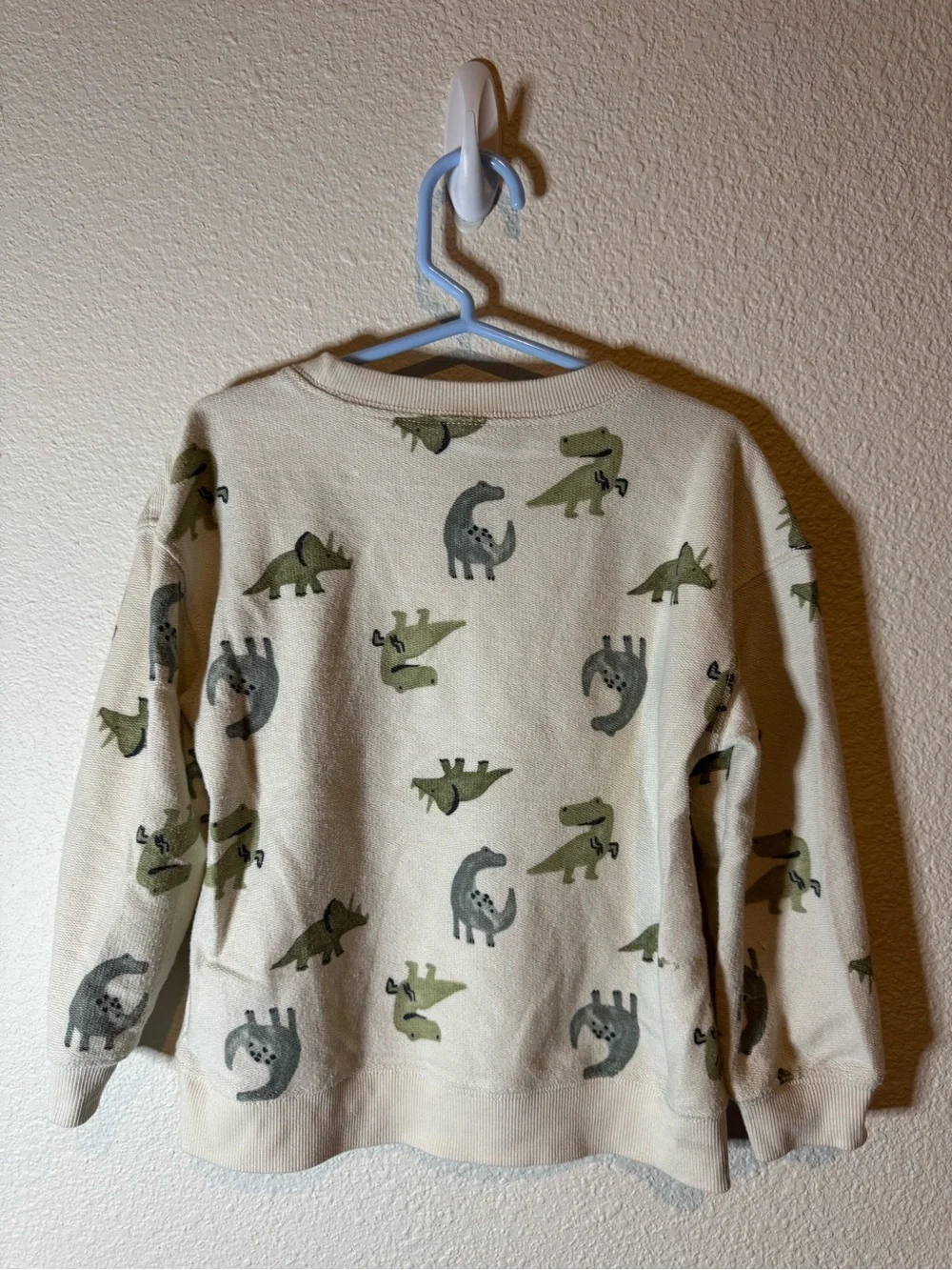 Carter's Cream Dinosaur Pullover Sweatshirt for Kids